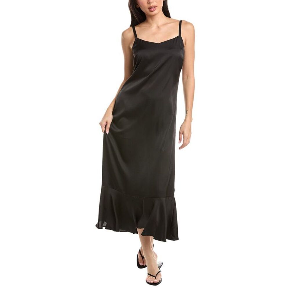 One Fine Day Womens Flounce Slip Dress